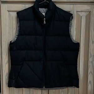 Ladies Eddie Bauer goose down vest.